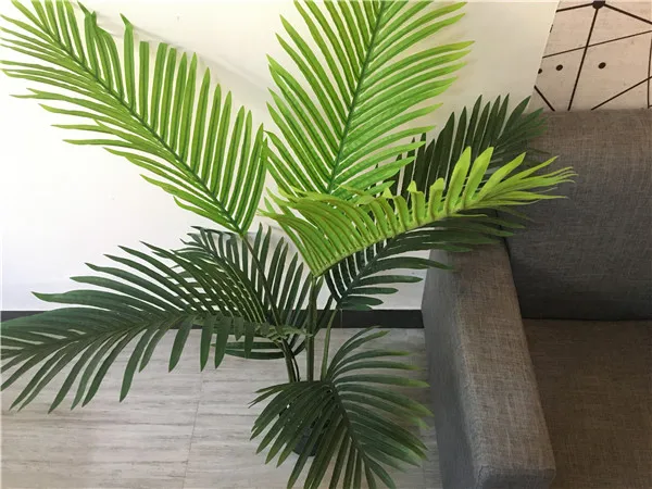  Оптовая продажа декоративные пластиковые искусственные пальмовые растения Areca 47 дюймов с горшком для