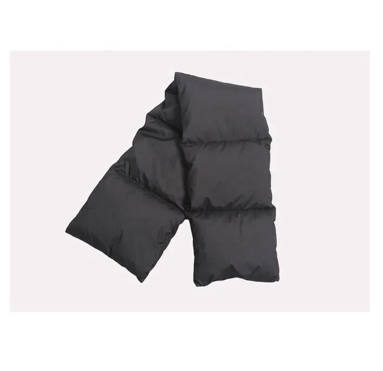 winter down puffer scarf  nylon fabric Duck Down Filling Winter Women Ladies Neck Scarf Loop Scarves