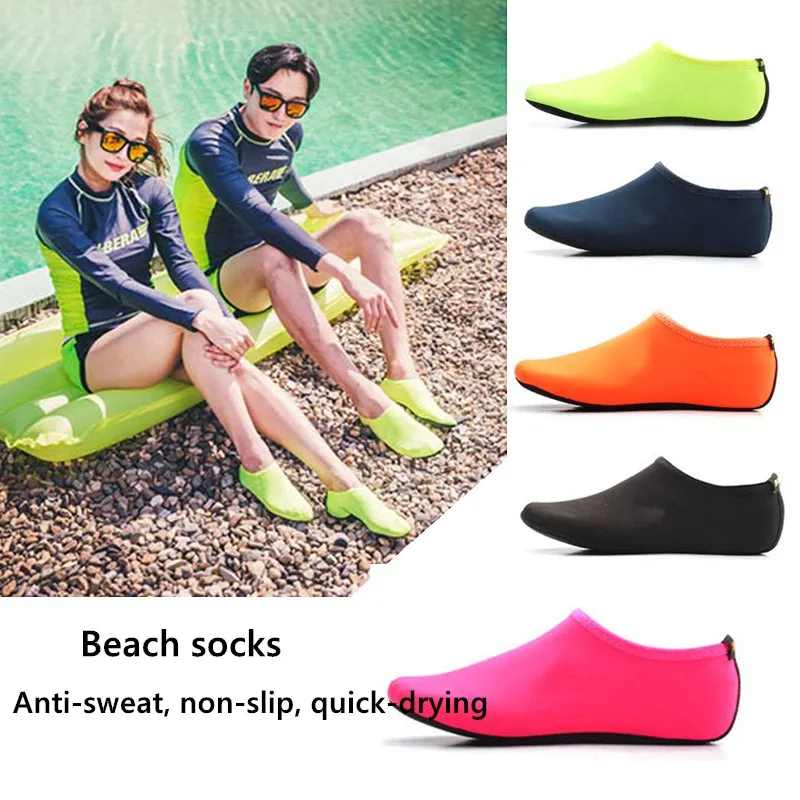 New Products Oem Beach Shoes Trade Water Skin Shoes Aqua Socks For Beach Swim Pool, Fashionable Neoprene Beach Shoes