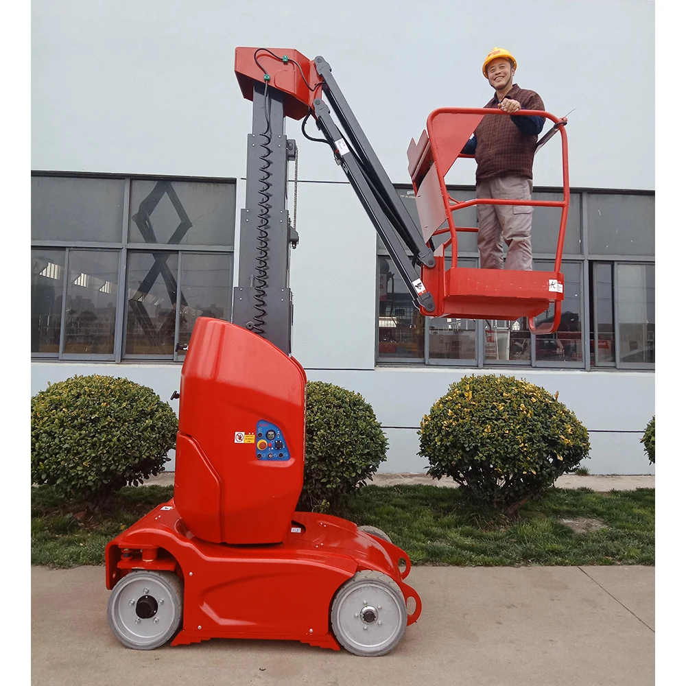 Грузовые самоходные изолированные подъемники с одной мачтой, грузоподъемность 8 м, грузоподъемность 200 кг