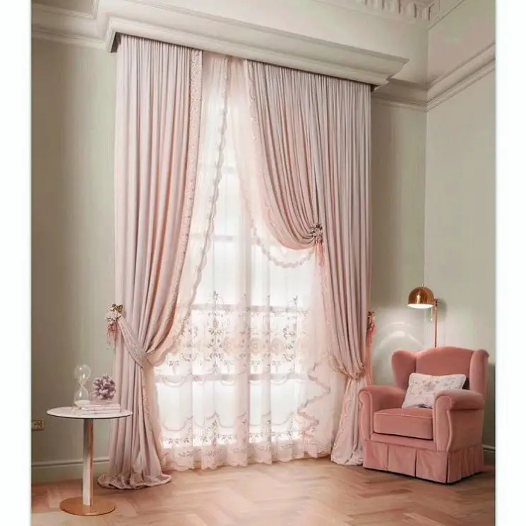 Wholesale Custom Thick Blackout Church Curtains Decoration Stage Wedding Backdrop Blue Velvet Theater Curtains