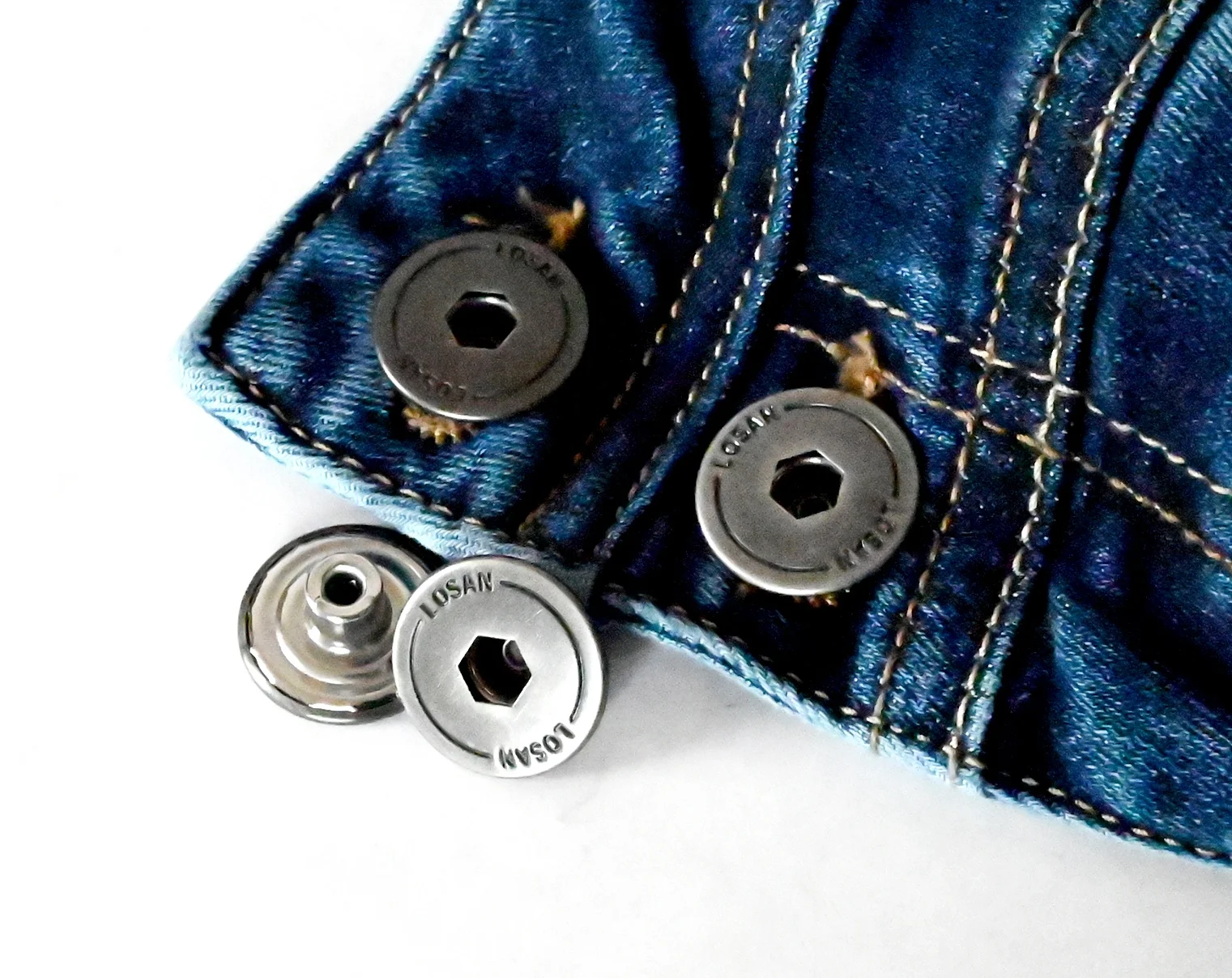 Factory Custom Brass Metal Jeans Button For Coat Clothes