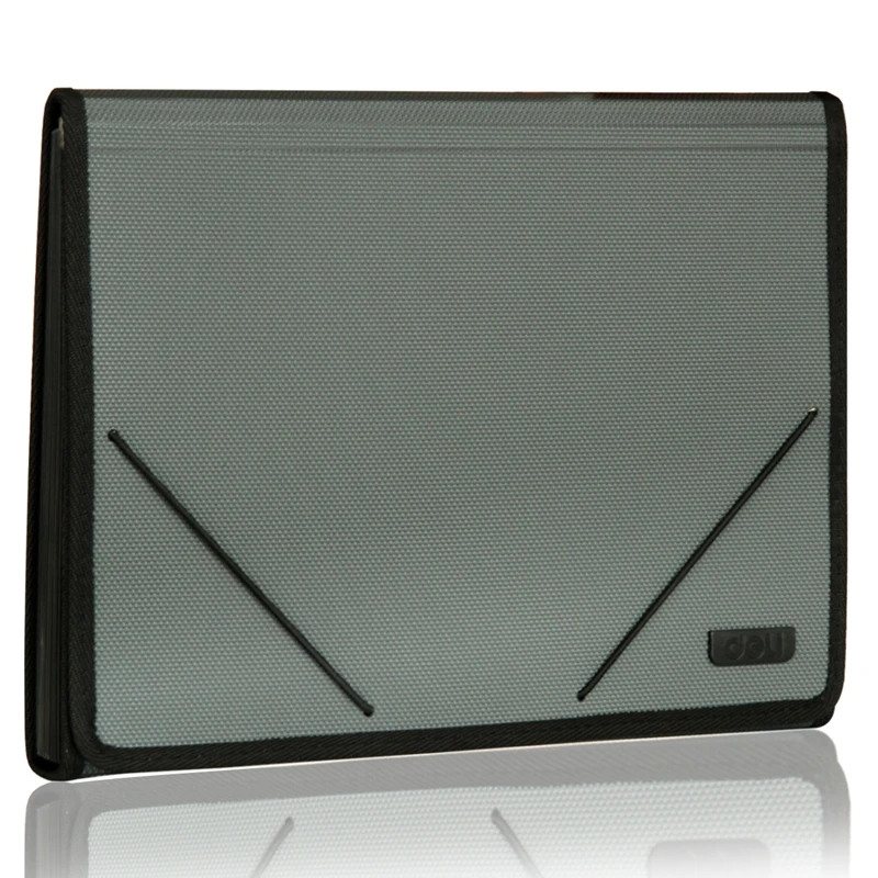 13-Pocket Accordion Expanding File Organizer PP Paper Folder with Bag Pattern A4 Size School Use Holds 425 Letter/A4 Sheets