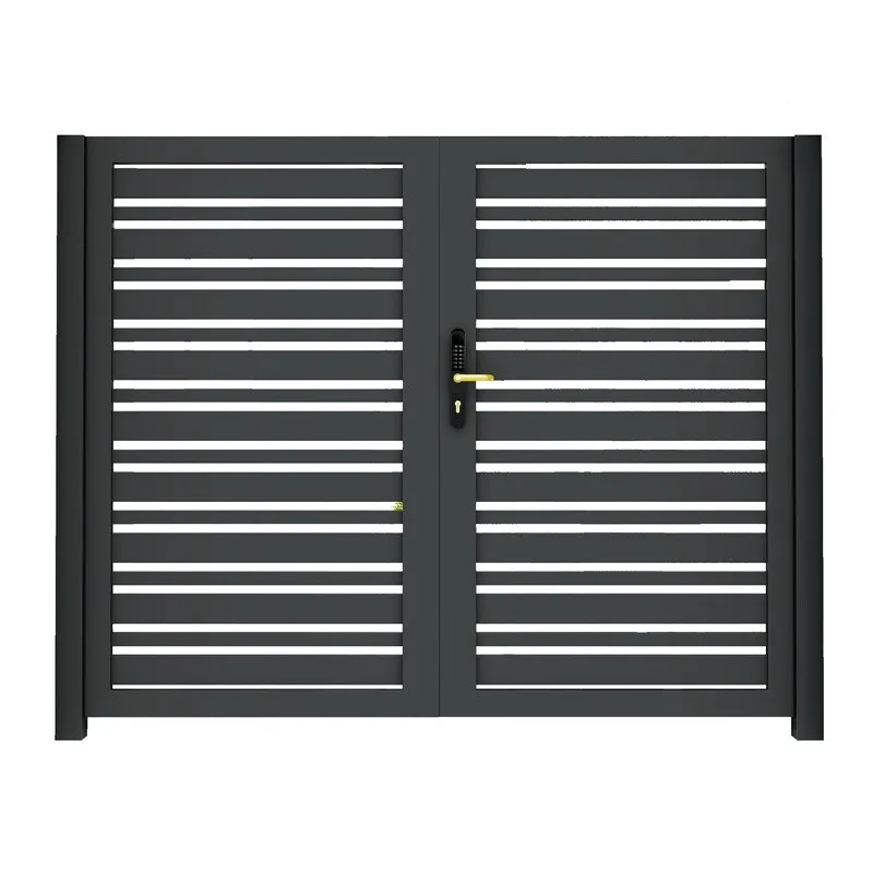 Latest Design Courtyard Gate House Gate Design High Quality Villa Main Entrance Gates Electric Modern Aluminum Gates