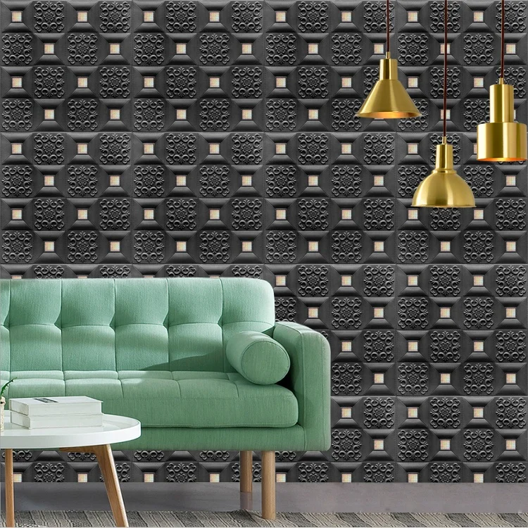 Sophisticated technologies interior 3d pe foam wallpaper wall decoration self-adhesive xpe foam wall sticker