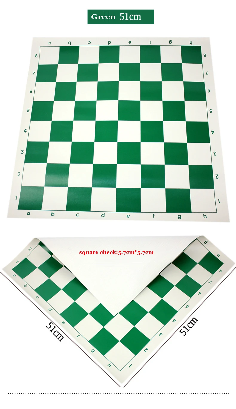 Vinyl Chess Board cheap chess sets Large 20 inch PVC CRAFT Plastic Flex Pad Board
