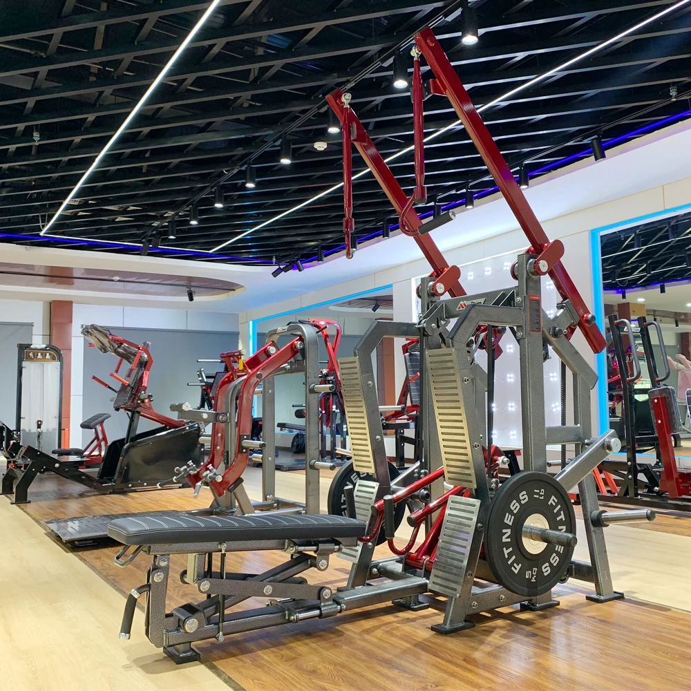 New Arrival Commercial Gym Strength Exercise Seated Plate Loaded Lat Pulldown and Low Row Machine For Body Building