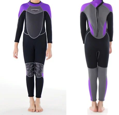 child wetsuit kids youth baby short swimsuit diving surfing long suit