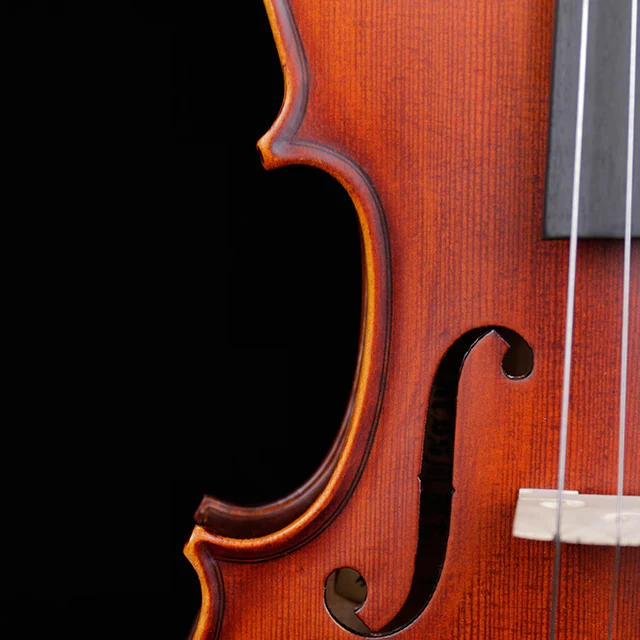 
Fengling Full Size Flamed Solid Wood Violin Handmade for Beginner 