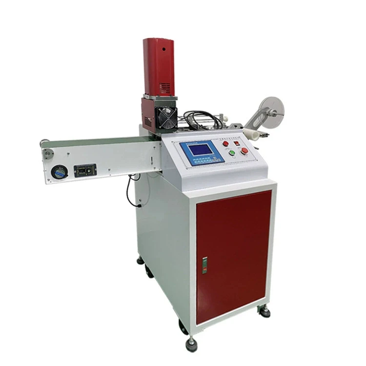 Ultrasonic clothing care label cutting machine for clothes washing mark printing mark cutting