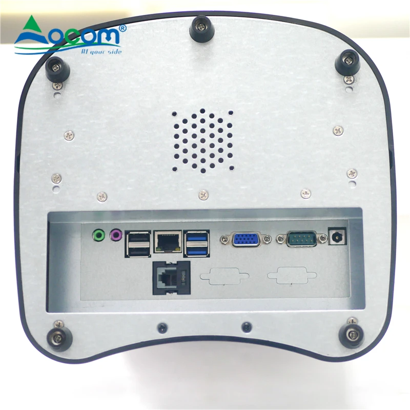 Built in High Speed Printer Ocom 15.6 Thin Smart Pos Pc Monitor Dual Touch Screen Sistema All in One Printer Android Pos