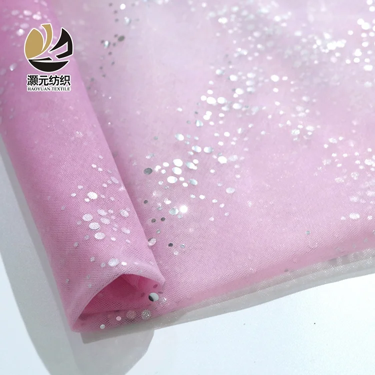 Сетчатая фольга в горошек меняющая цвет блестки тюль сетчатая ткань мелкие точки