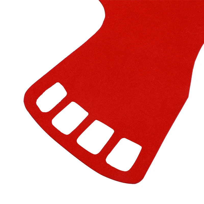 Micro Fiber Carbon Gymnastic Grips for Bars Red Color with Hole Grip Crossfit Exercise