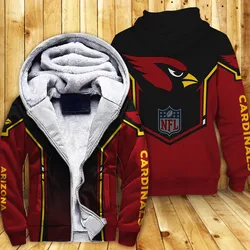 Factory sale Plush coat all 32 nfl football team man sports jerseysthick jacket man sports jacket winter nfl jacket