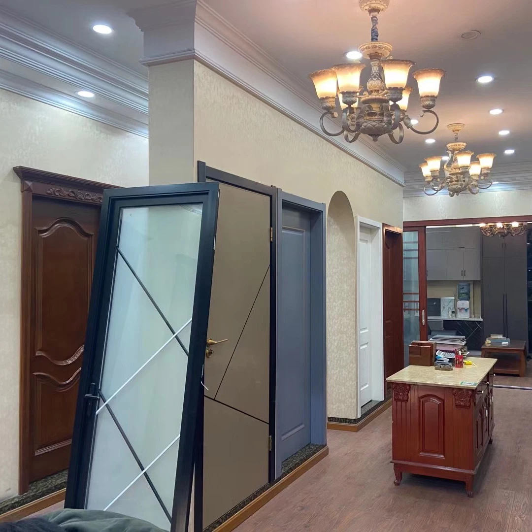 
Hot Sale Certified Low Price Door Hinge Frame Entrance Door Pivot Wood Melamine Door 