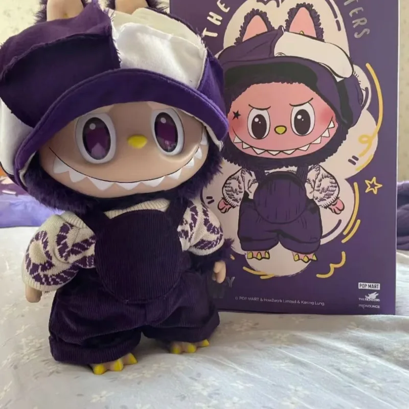 High end Labubu Stock Creative Labubu Doll Macaron Bind Box Pop marts Trendy Play Plush Keychain Figure Kids Toys For Gift