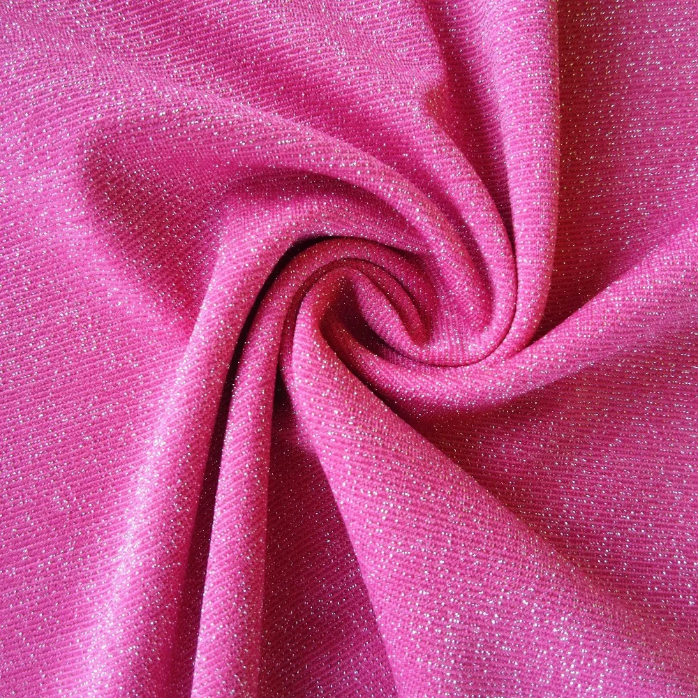 56% 140D Nylon 36% 100D nylon silver lurex and 8% spandex stretch fabric lurex fabric