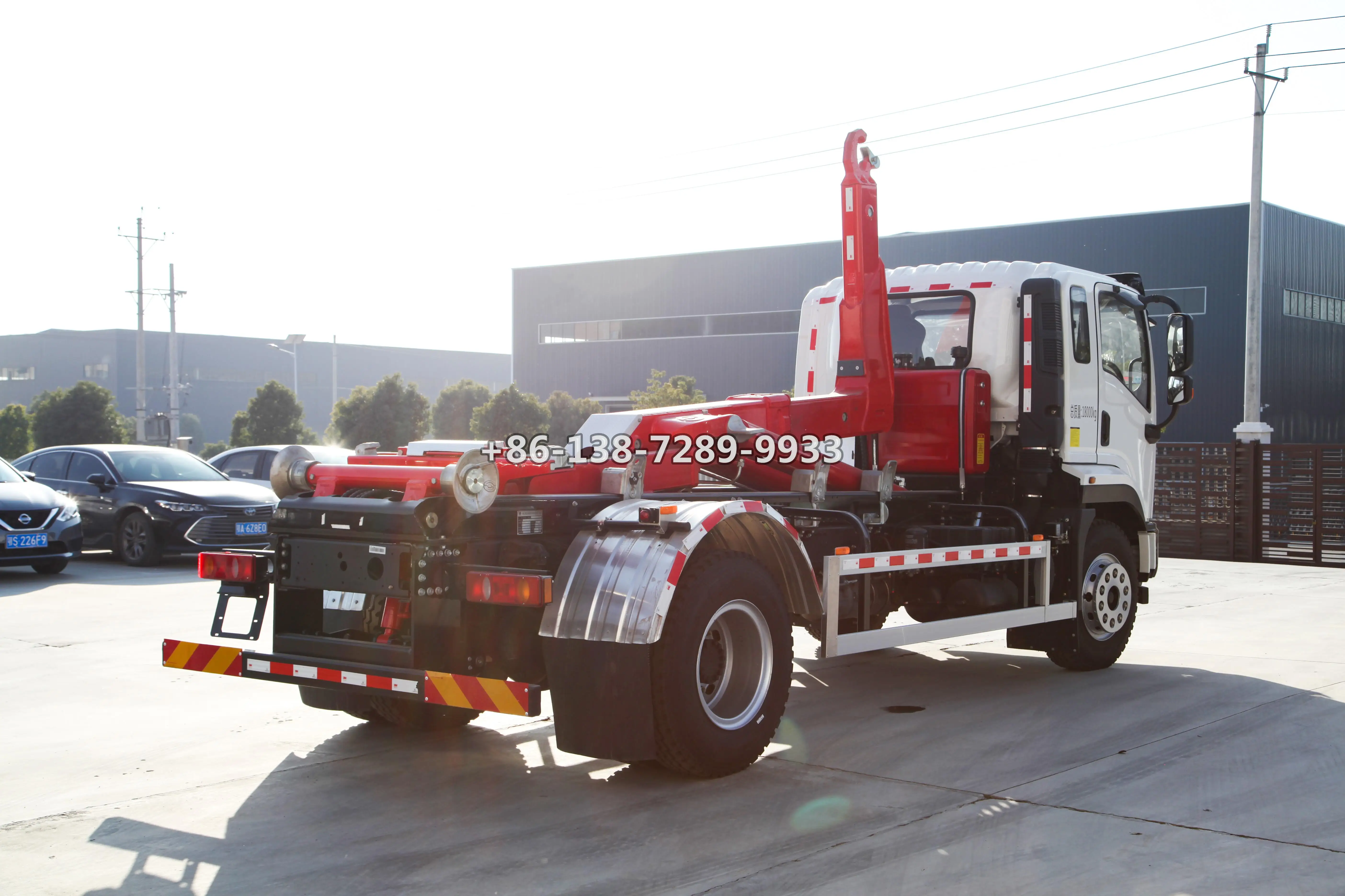 Dayun 9tons Hook arm garbage truck 10 tons Hydraulic Arm Hook Lift Garbage Truck 12tons Roll-off Hook Lifting Garbage Truck