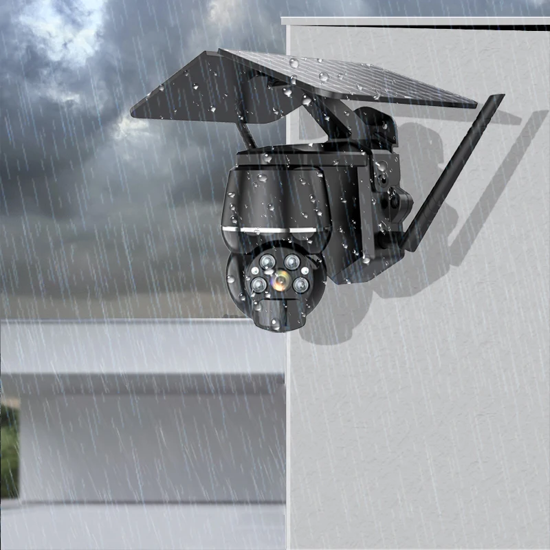 2022 New  S10 Sd Card Network Solar Light Motion Sensor Security Surveillance With Outdoor Camera Ip65