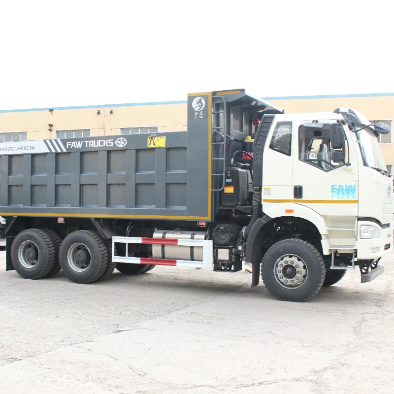 FAW new manual valve hydraulic pump tipper truck three axle diesel engine 50 ton tipper truck 6x4 Truck