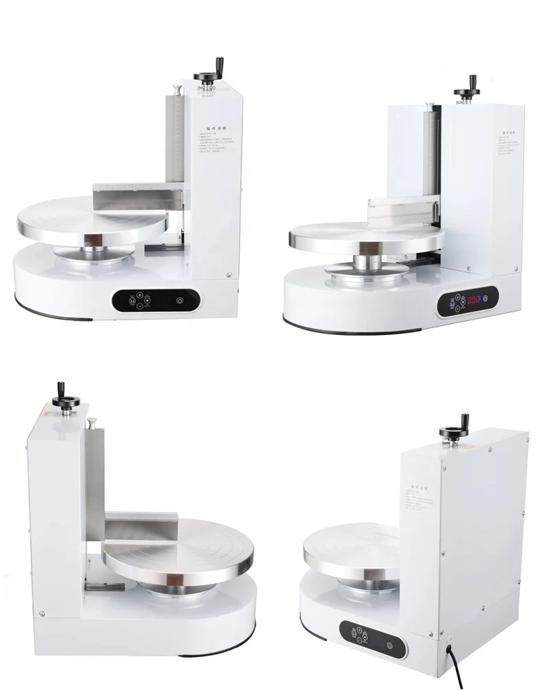 Automatic Cake Coating Birthday Cake Smearing Forsting Small Cake Cream Decorating Machine