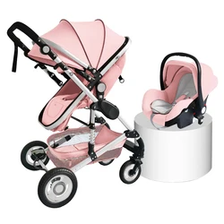 Baby duwkar poussette bebe 3 en 1 draag kinderwagen 3 in 1 luxury baby prams high landscape travel system baby stroller