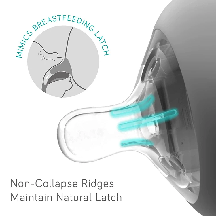 Silicone Anti-Colic Baby Bottle Nipple Non-Toxic BPA Free Baby Feeding 100% Silicone Baby Bottle Nipple