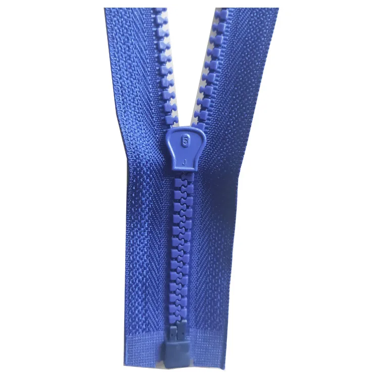 Zipper Factory High Quality Custom Size Multiple Color 3# 5# 7# Plastic Open-end Resin Zipper For Sports Wear Luggage Bag