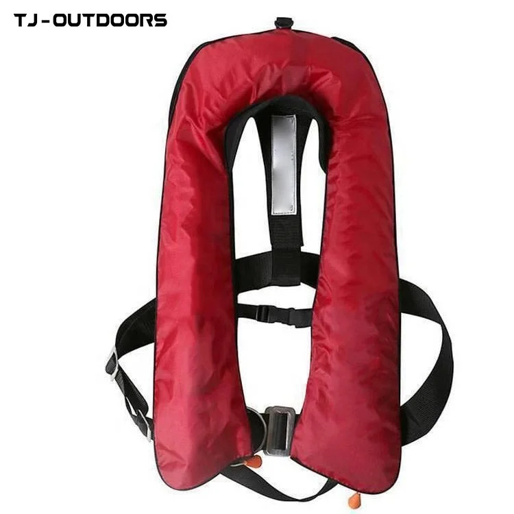 Cheap safe water rescue equipment Waterproof Oxford Quick Inflatable life jacket
