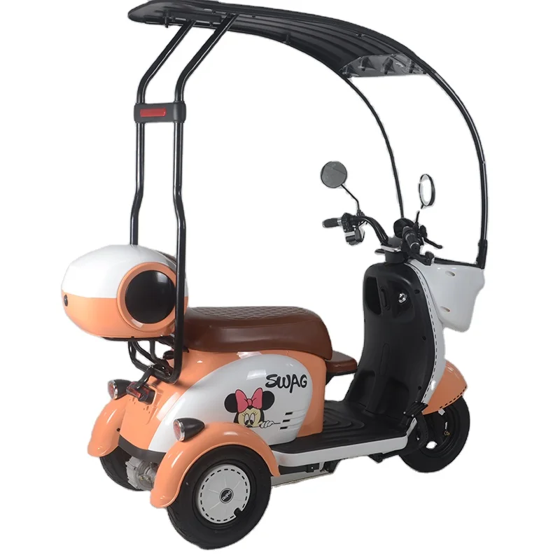 adult high quality frame electric tricycle long range battery 8 inches tire huge bearing capacity Electric Tricycle