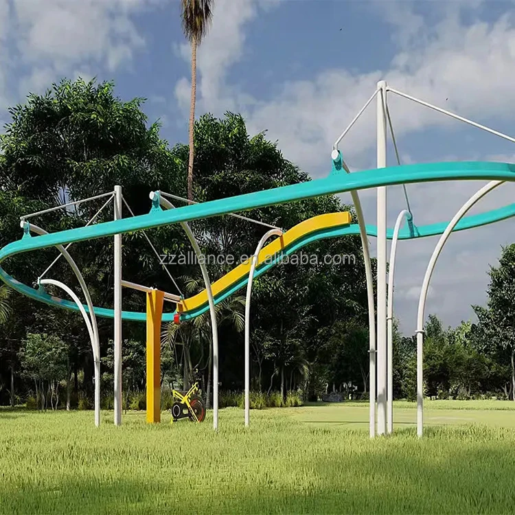 no power roller coaster Rides Pedal Mini Roller Coaster Ride outdoor children park equipment