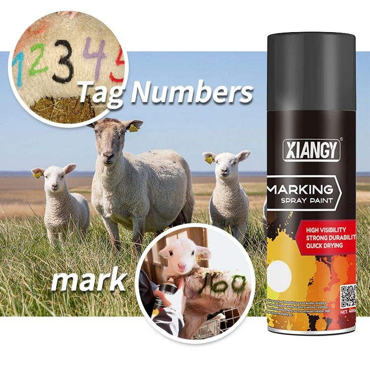 Factory 400ml Farm Sheep Pig Cattle Sow Tag Spray Paint Marker For Livestock Animal Marking Spray Paint