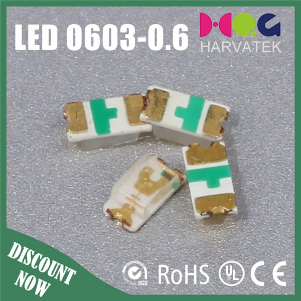 Зеленый светодиодный индикатор SMD 0603, светодиодный Диод smd 0603