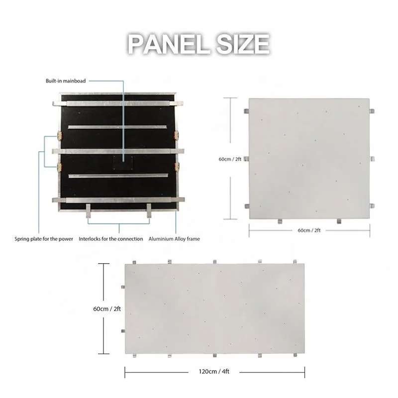 Hot Sale Sd Control Event Party Lighted Brick Portable Star Dance Floor