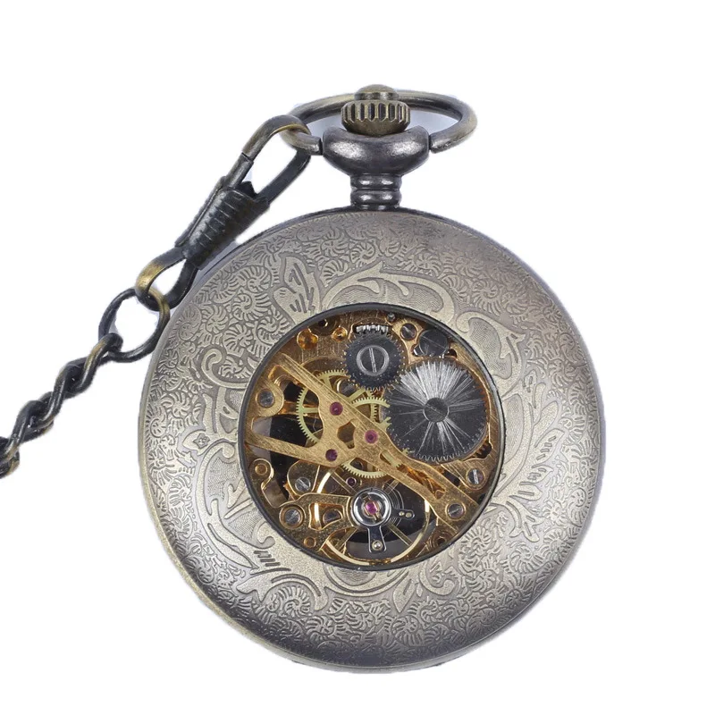 European and American style fully automatic semi -automatic mechanical pocket watch brand classic pocket watch Roman digital