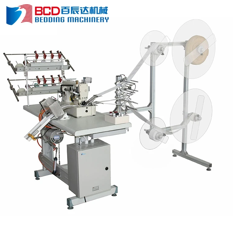 Multi-needle chain stitch sewing head mattress handle manufacturing machine