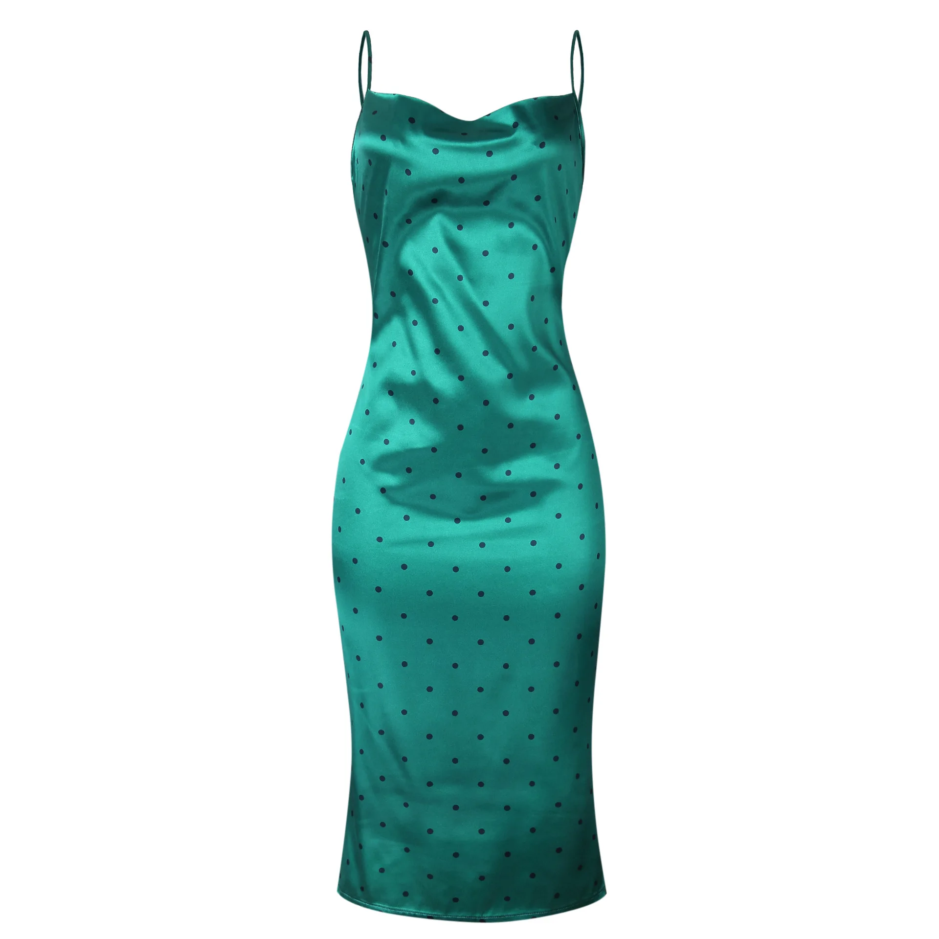 CA0508A high quality silk dresses women sexy ladies sling dress clothing manufacturer vendor supplier Guangzhou
