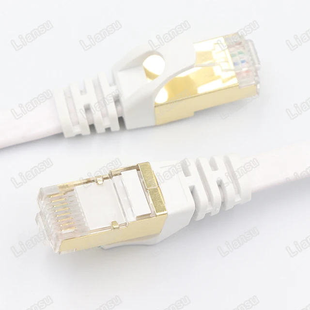 Сетевой кабель Liansu Linksup соединительный rj45 8P8C плоский 0 5 м 1 2 3 м-30 CAT 7