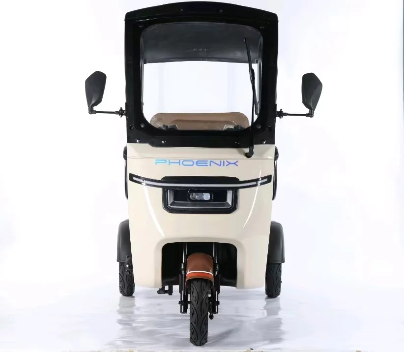 Phoenix OA 60 days 3 Wheel Passenger Electric Bike Tricycle Electric Scooter Roof Adults Tour Electric Tricycle tricycles