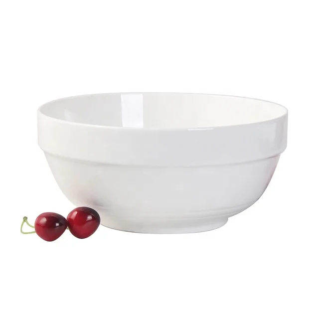 Simple Style Ceramic Soup Bowl Round Noodle Bowl Porcelain Bowl