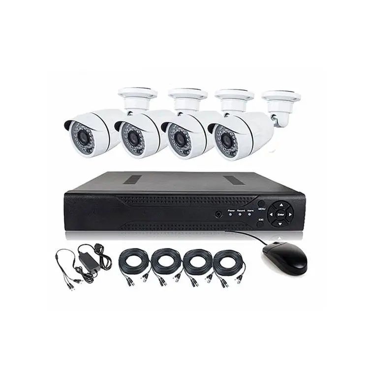 XMEYE Factory Wholesale cctv camera ahd kit AI Face Detection CCTV Security Surverillance Camera 1080P 4CH AHD Camera DVR Kit