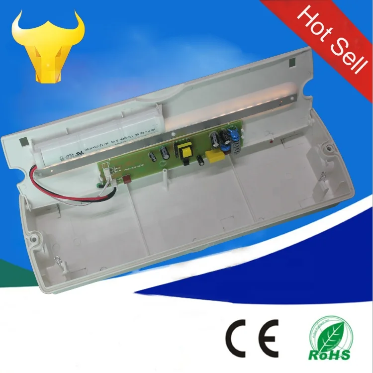 IP65 4w 3hrs discharge Rechargeable LED Industrial Emergency Light Bulkhead for Buildings