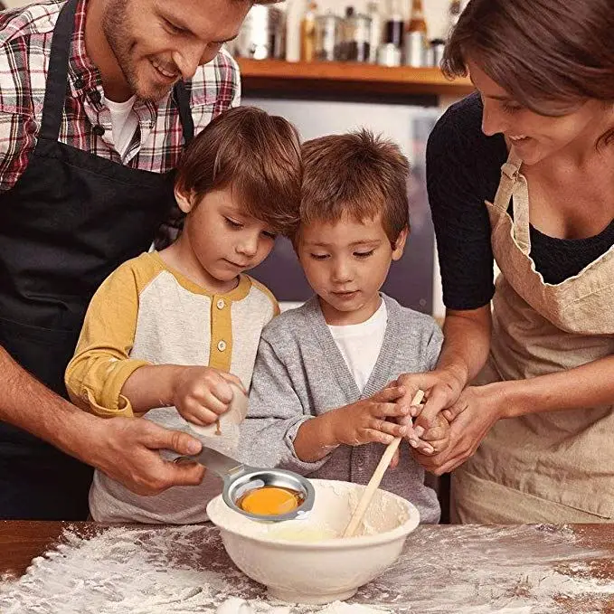 Factory Custom Egg Separator whisk ball Stainless Steel Egg White Yolk Filter Egg Divider Kitchen Gadget stainless steel ball