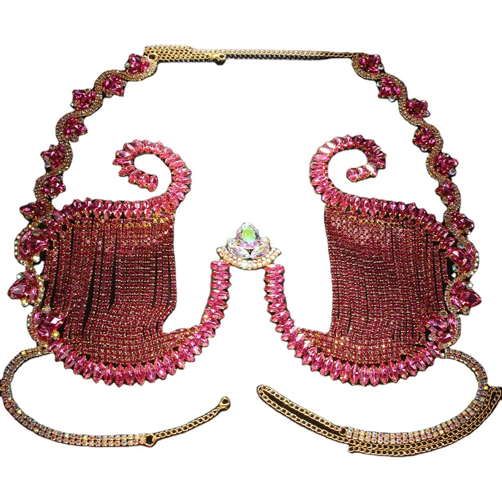 Wholesale Customize New Style Diamond Arrivals Adult Performance Costumes Rhinestone Carnival Costumes for Women