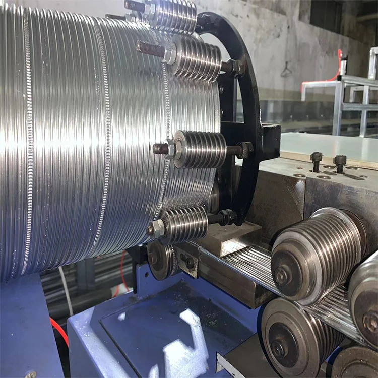 Automatic HVAC Pure Semi Rigid Aluminum Flex Air Duct Forming Easy Bend Tube Making Machine For High Temperature Chimney