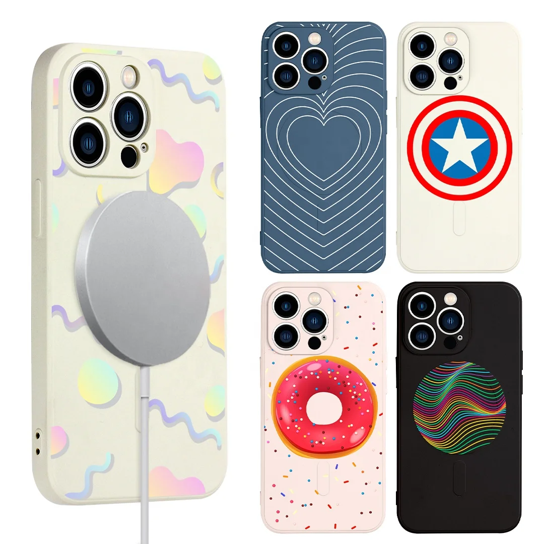 OEM силиконовый чехол для мобильного телефона iPhone 12 Pro Max, чехол с магнитной беспроводной зарядкой для iPhone 13 Pro, силиконовые чехлы для телефонов