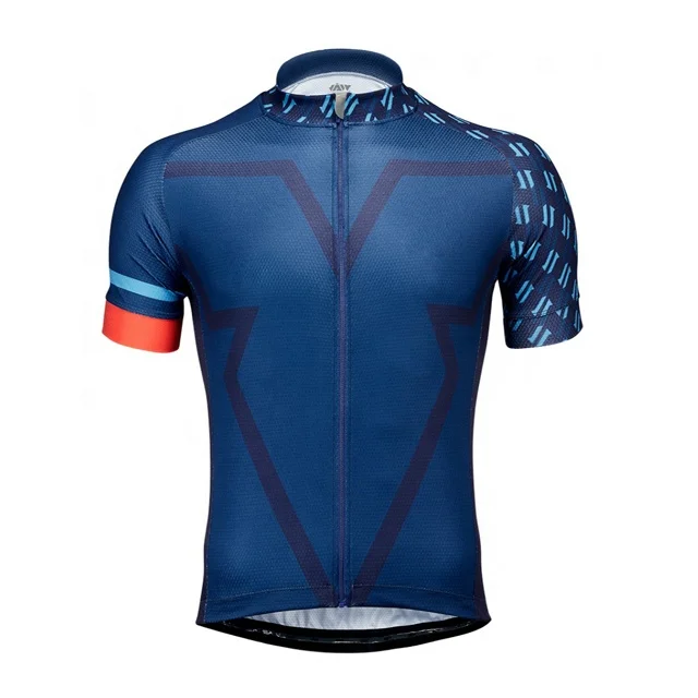 Cycling Jersey Men Bike Shirt Short Sleeve Cycling Top for MTB Road Bike with Pocket Reflective