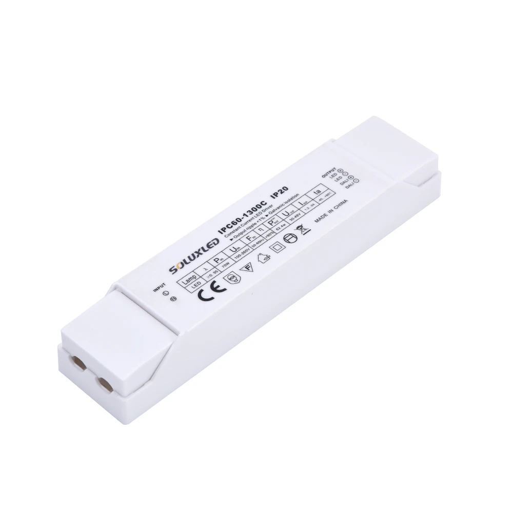 dali dimmable led driver constant current 230Vac 60 watts 30-48V 1300mA