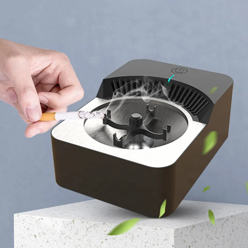 Newest Anti-Second-Hand Smoke Negative Ion Air Purifier Ashtray for for Home, Office