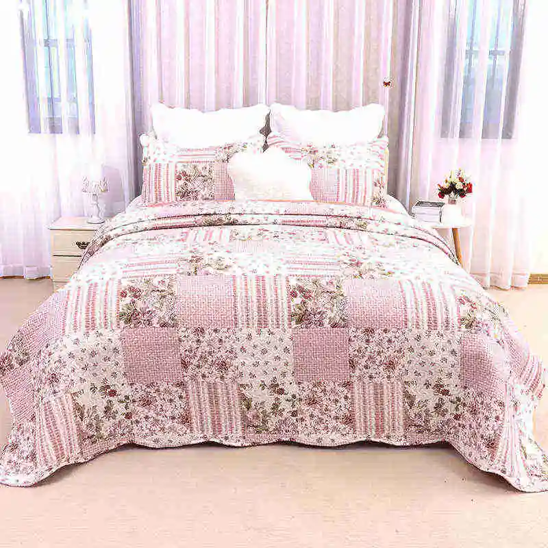 Новые Современные тканевые покрывала и постельные из полиэстера для кровати роскошные двуспальной